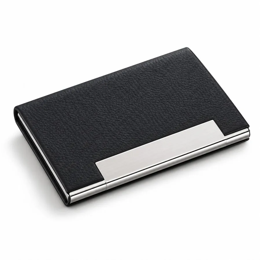 Business card holder, black