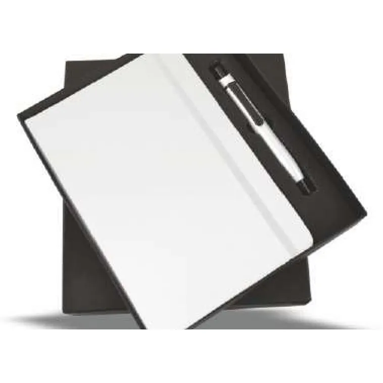 Pen & A5 notebook set, white